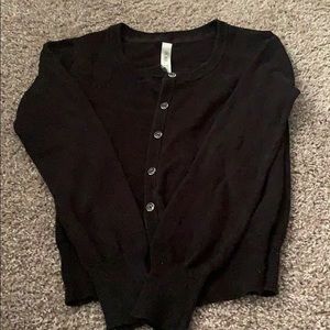 Girls black cardigan